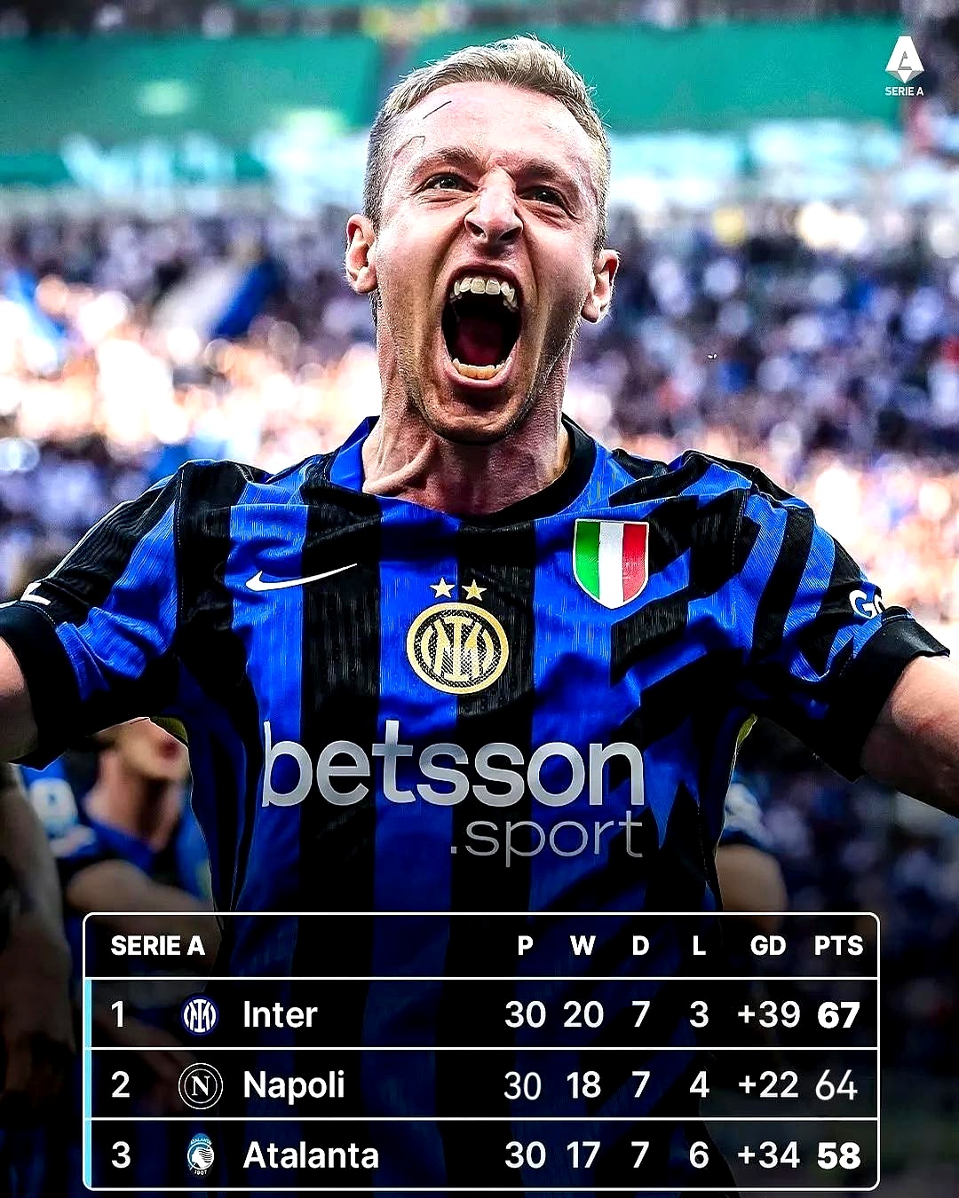 关于国米客场绝杀对手，意甲夺冠在望的信息